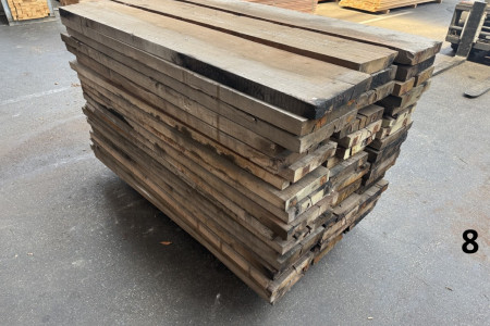 Aanbieding per pallet. Oud houten planken uit de havens!